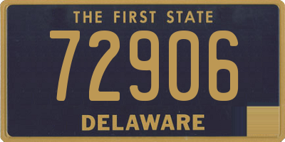 DE license plate 72906
