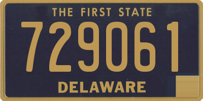 DE license plate 729061
