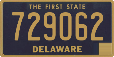 DE license plate 729062