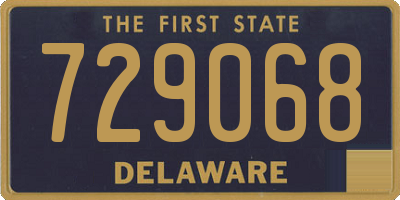 DE license plate 729068