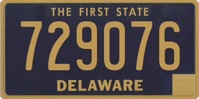 DE license plate 729076