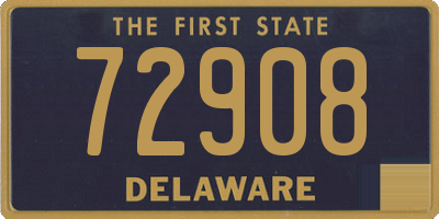 DE license plate 72908