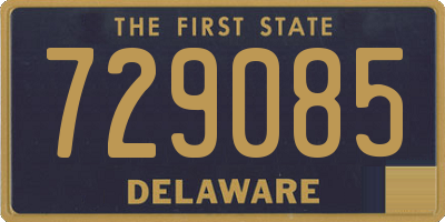 DE license plate 729085