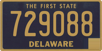 DE license plate 729088