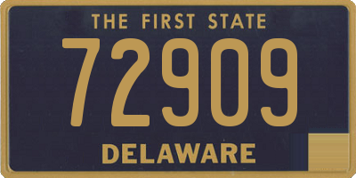 DE license plate 72909