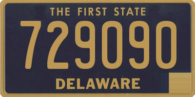 DE license plate 729090