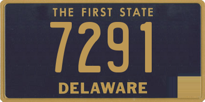 DE license plate 7291