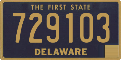 DE license plate 729103