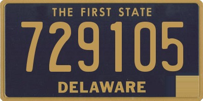 DE license plate 729105