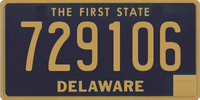 DE license plate 729106