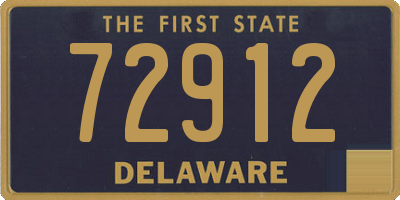 DE license plate 72912