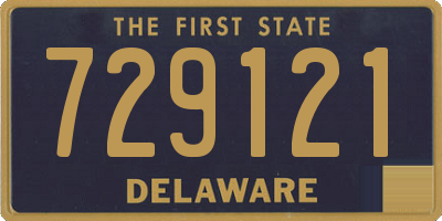 DE license plate 729121