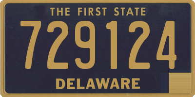 DE license plate 729124