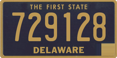 DE license plate 729128