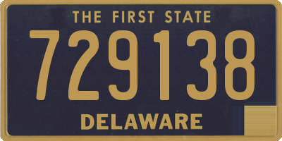 DE license plate 729138