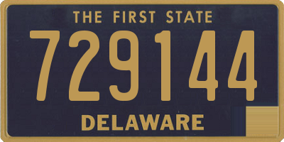 DE license plate 729144