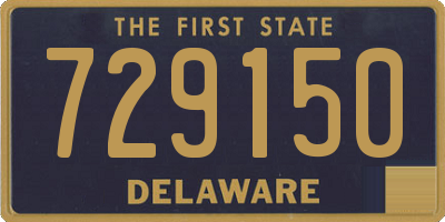 DE license plate 729150
