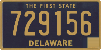 DE license plate 729156