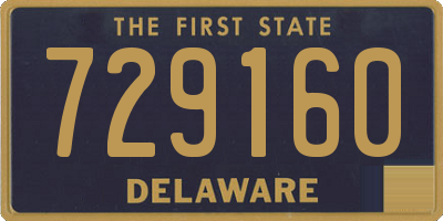 DE license plate 729160