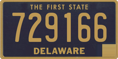 DE license plate 729166