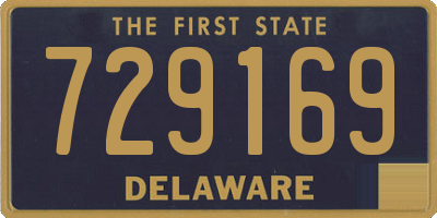 DE license plate 729169