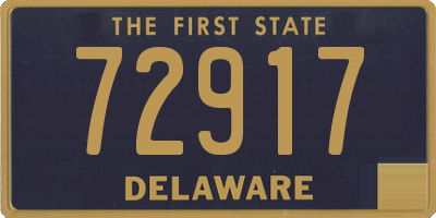 DE license plate 72917