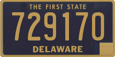 DE license plate 729170