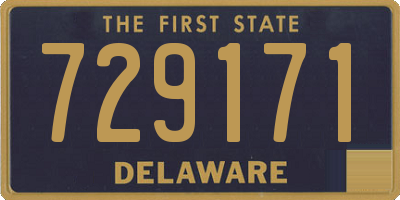 DE license plate 729171