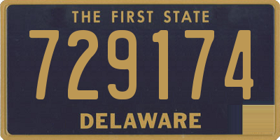 DE license plate 729174