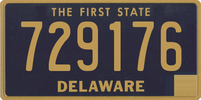 DE license plate 729176