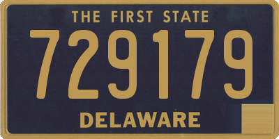 DE license plate 729179