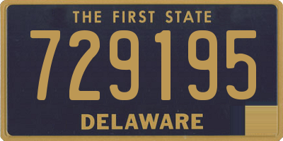 DE license plate 729195