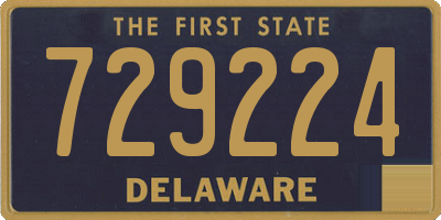 DE license plate 729224