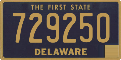 DE license plate 729250