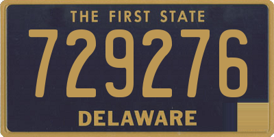 DE license plate 729276