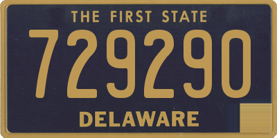 DE license plate 729290