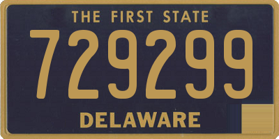 DE license plate 729299