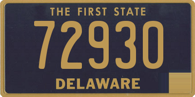 DE license plate 72930