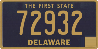 DE license plate 72932