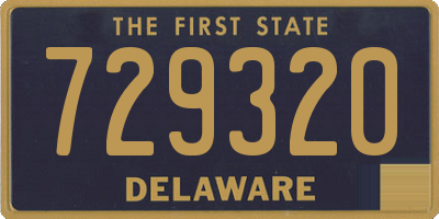 DE license plate 729320