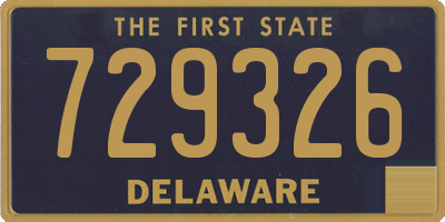 DE license plate 729326