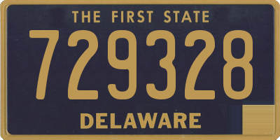 DE license plate 729328