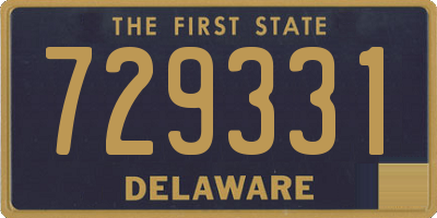 DE license plate 729331