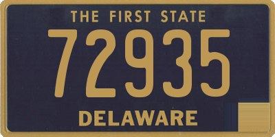 DE license plate 72935