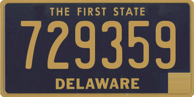 DE license plate 729359