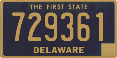 DE license plate 729361