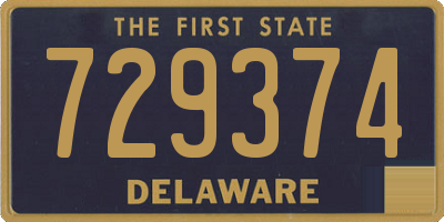 DE license plate 729374
