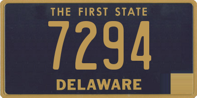 DE license plate 7294