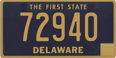 DE license plate 72940