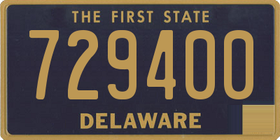 DE license plate 729400